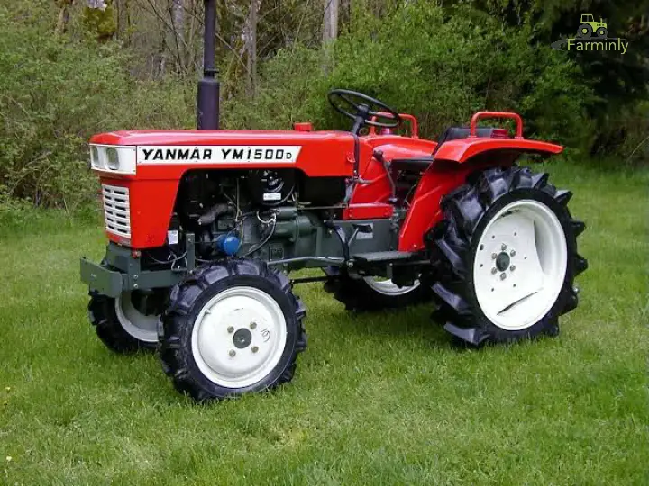 A red yanmar tractor